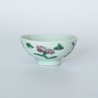粉彩四季花文茶杯⑤