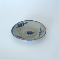 青花中国結文小皿③