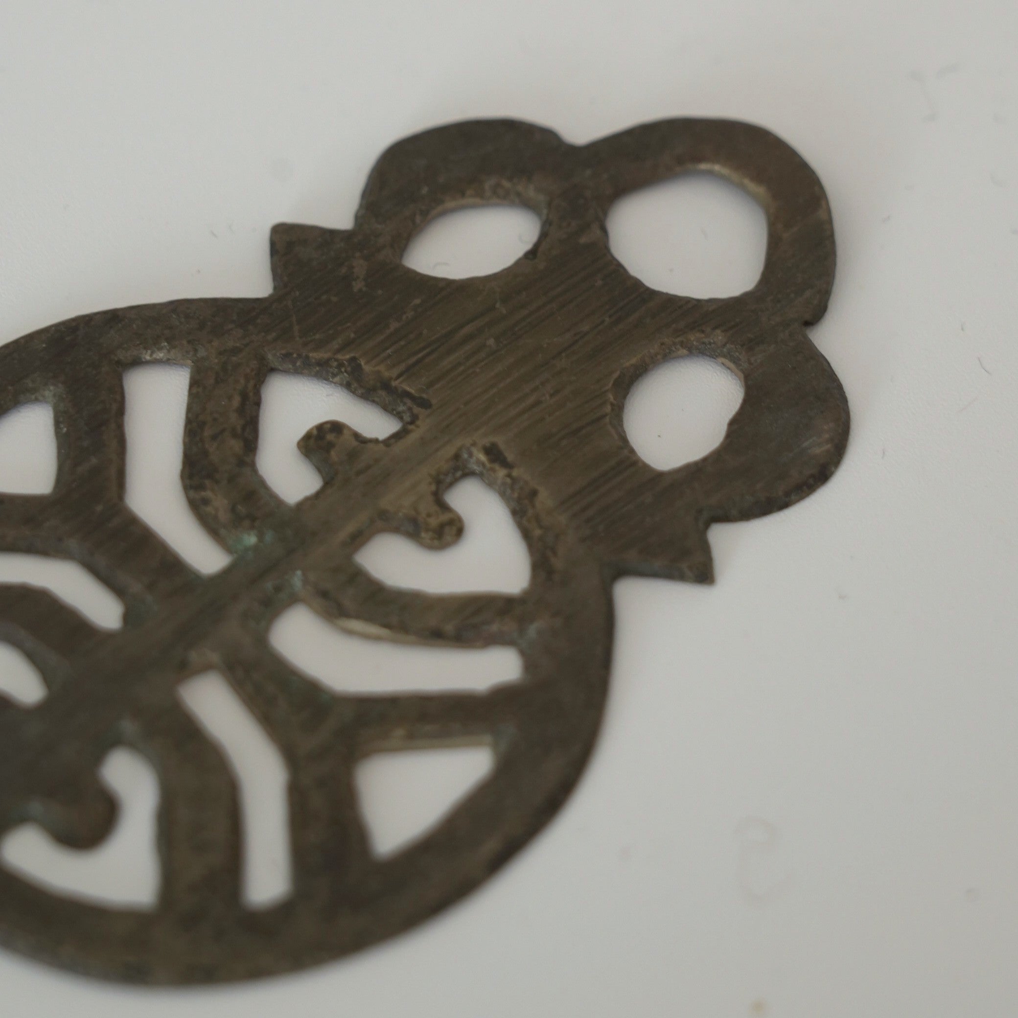 銅製寿字茶枕⑤