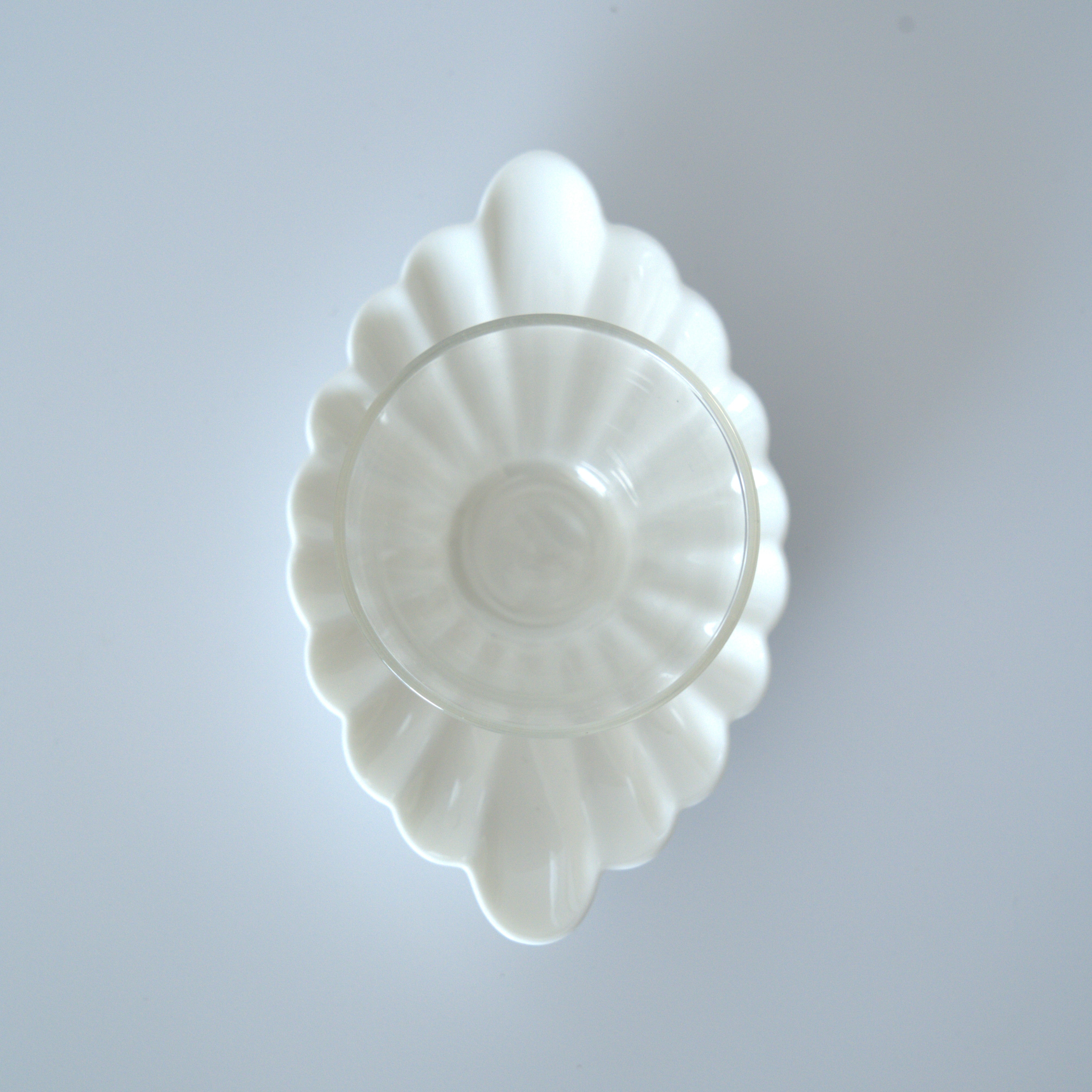 白磁菊花茶托3枚セット