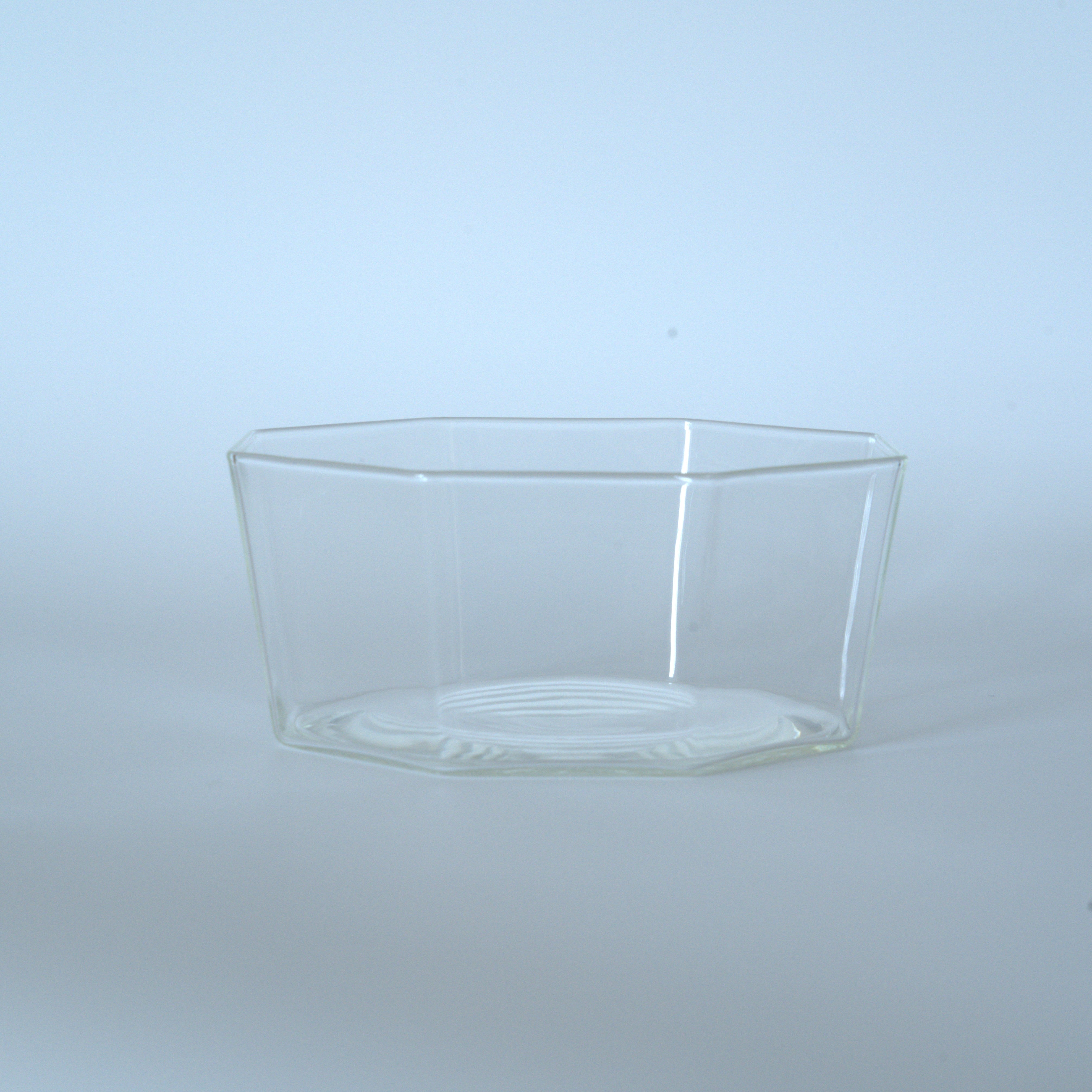 ガラス製八角建水