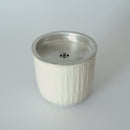 錫蓋草木灰釉建水