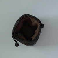 絹製香雲紗茶器包中