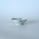 青花山水人物文豆皿