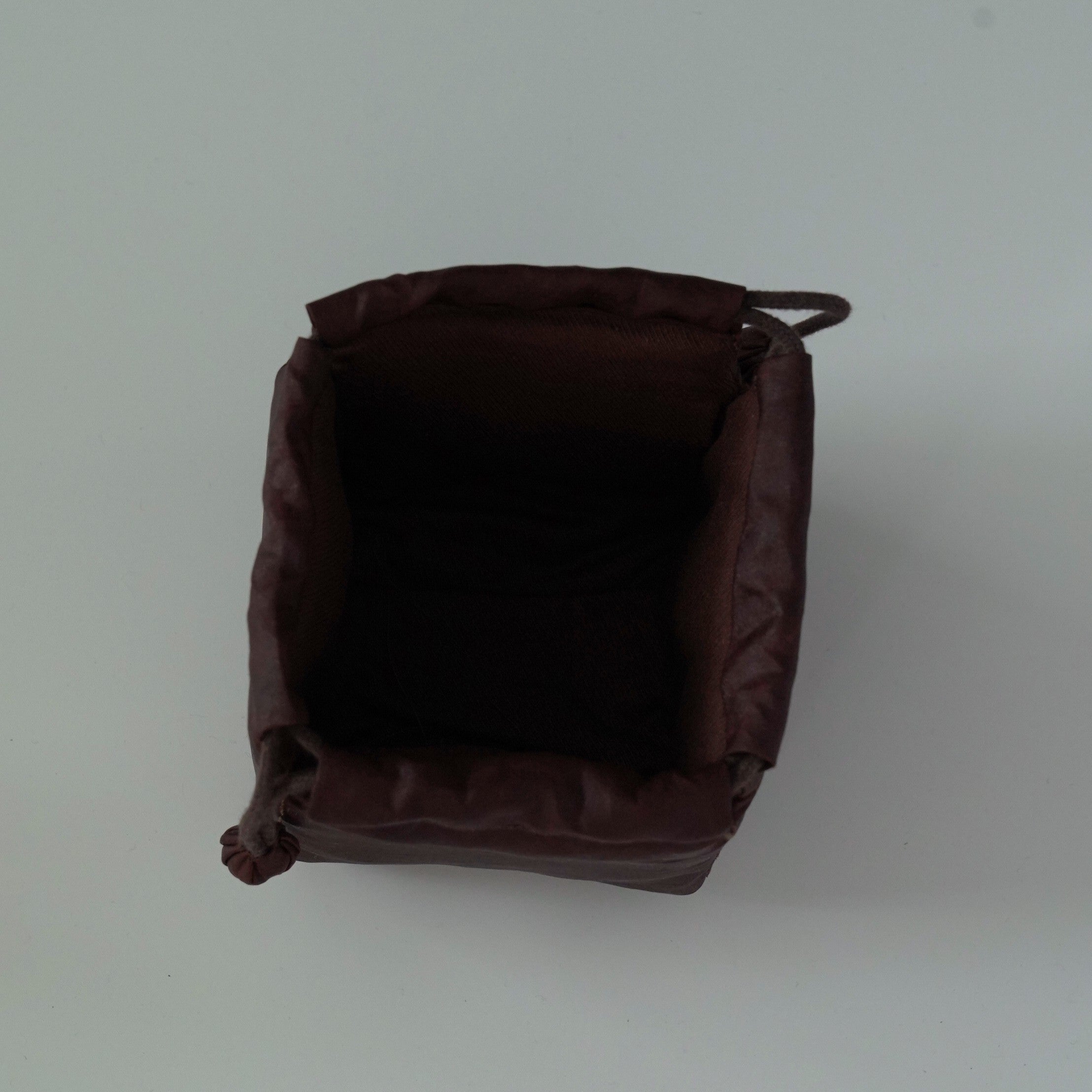 絹製紅雲紗茶器包中