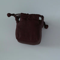 絹製紅雲紗茶器包小