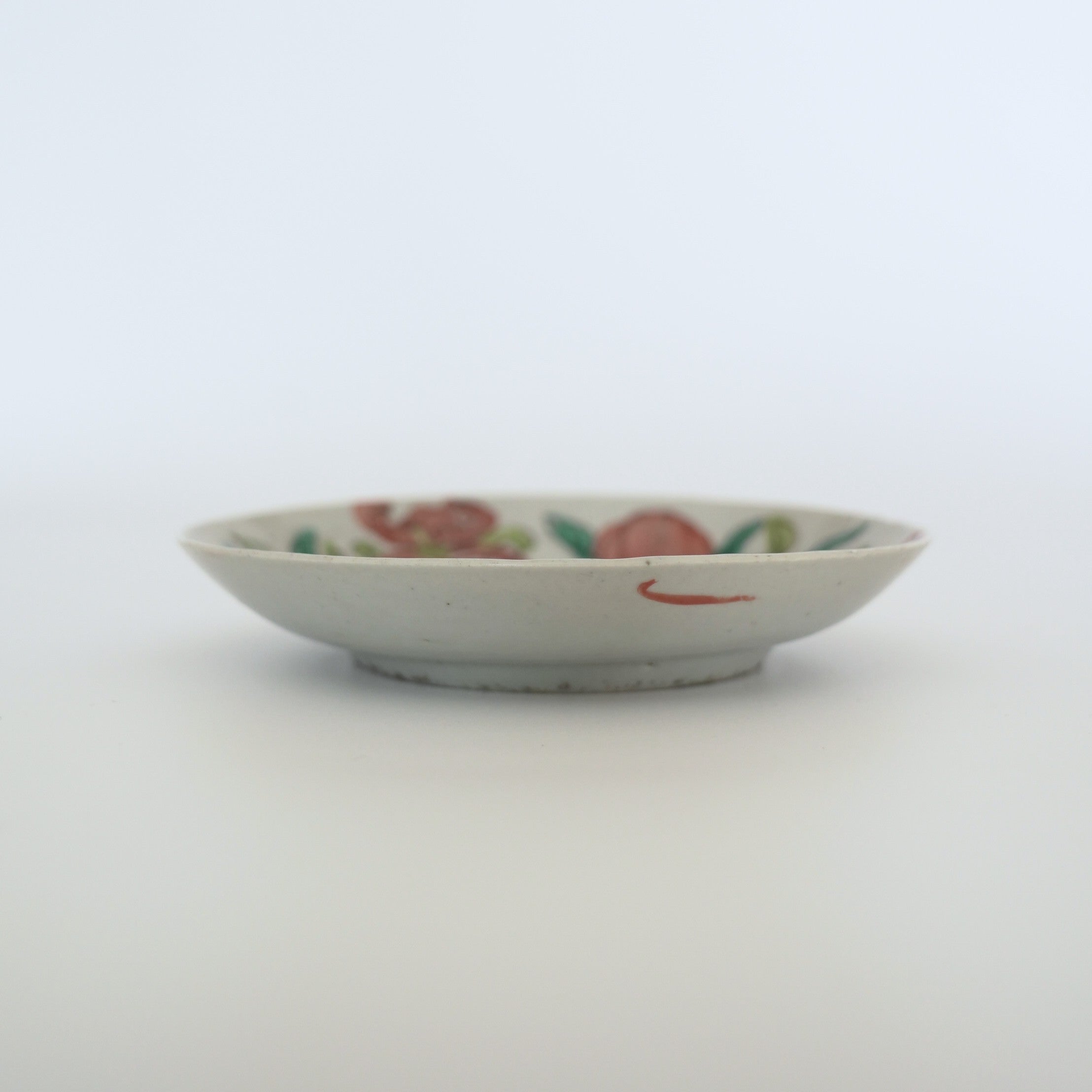 粉彩七宝三多文皿 ⑥