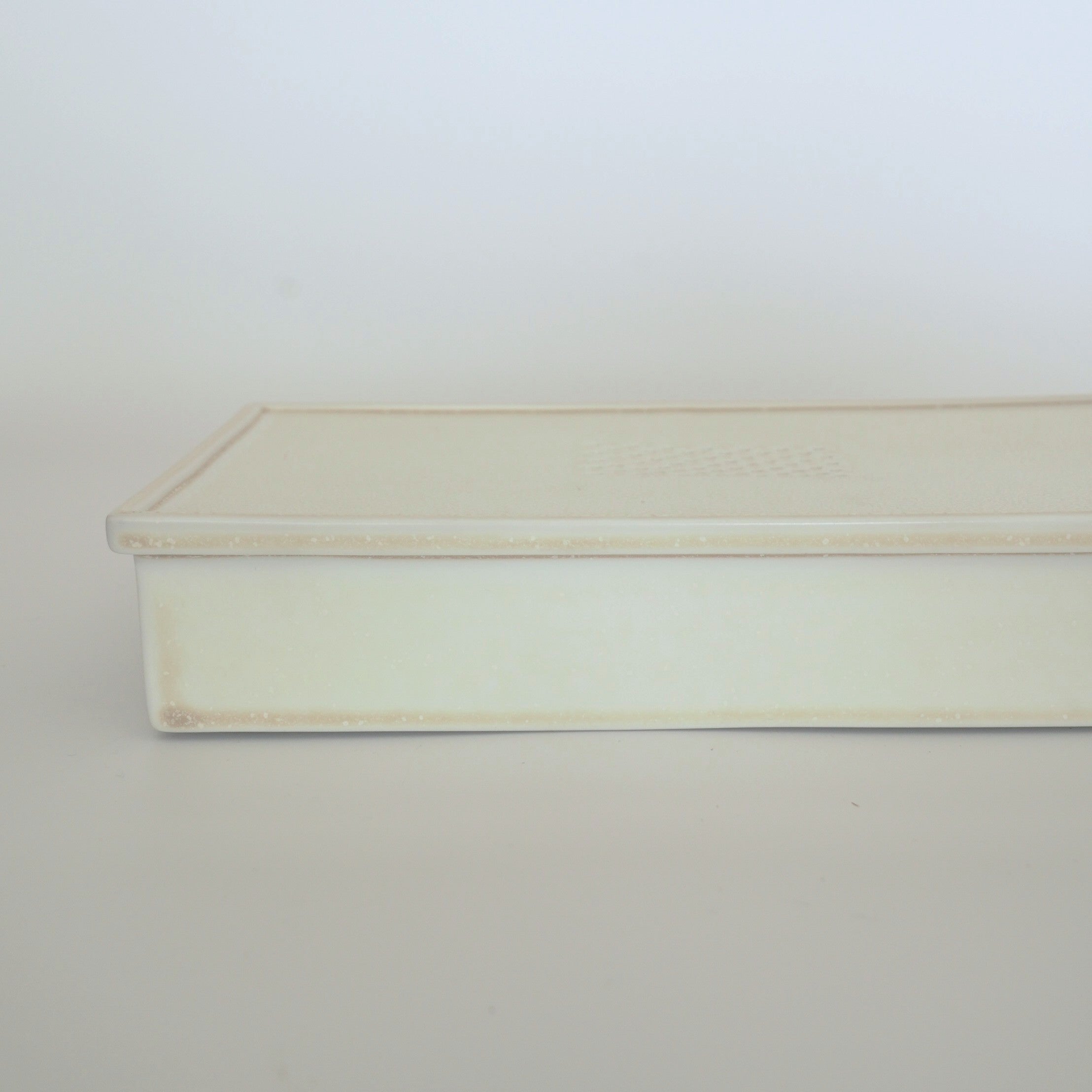 長方窯変茶盤①象牙色