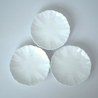 甜白稜花茶托3枚セット