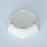白土貫入六角茶船