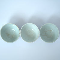 青花双喜文茶杯3個セット