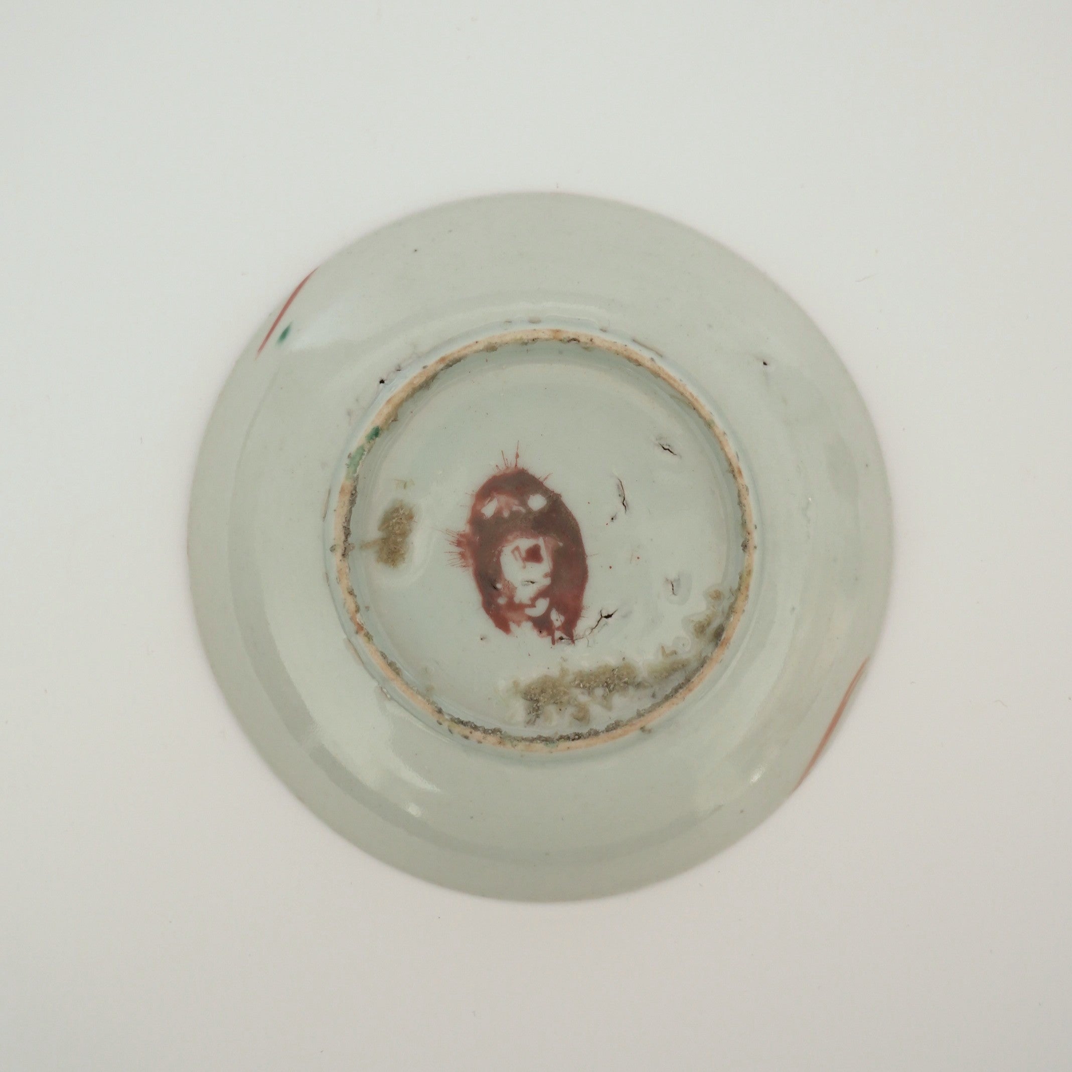 粉彩七宝三多文皿⑤