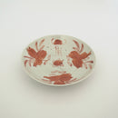 赤絵福寿三多文皿⑥