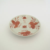 赤絵福寿三多文皿⑥