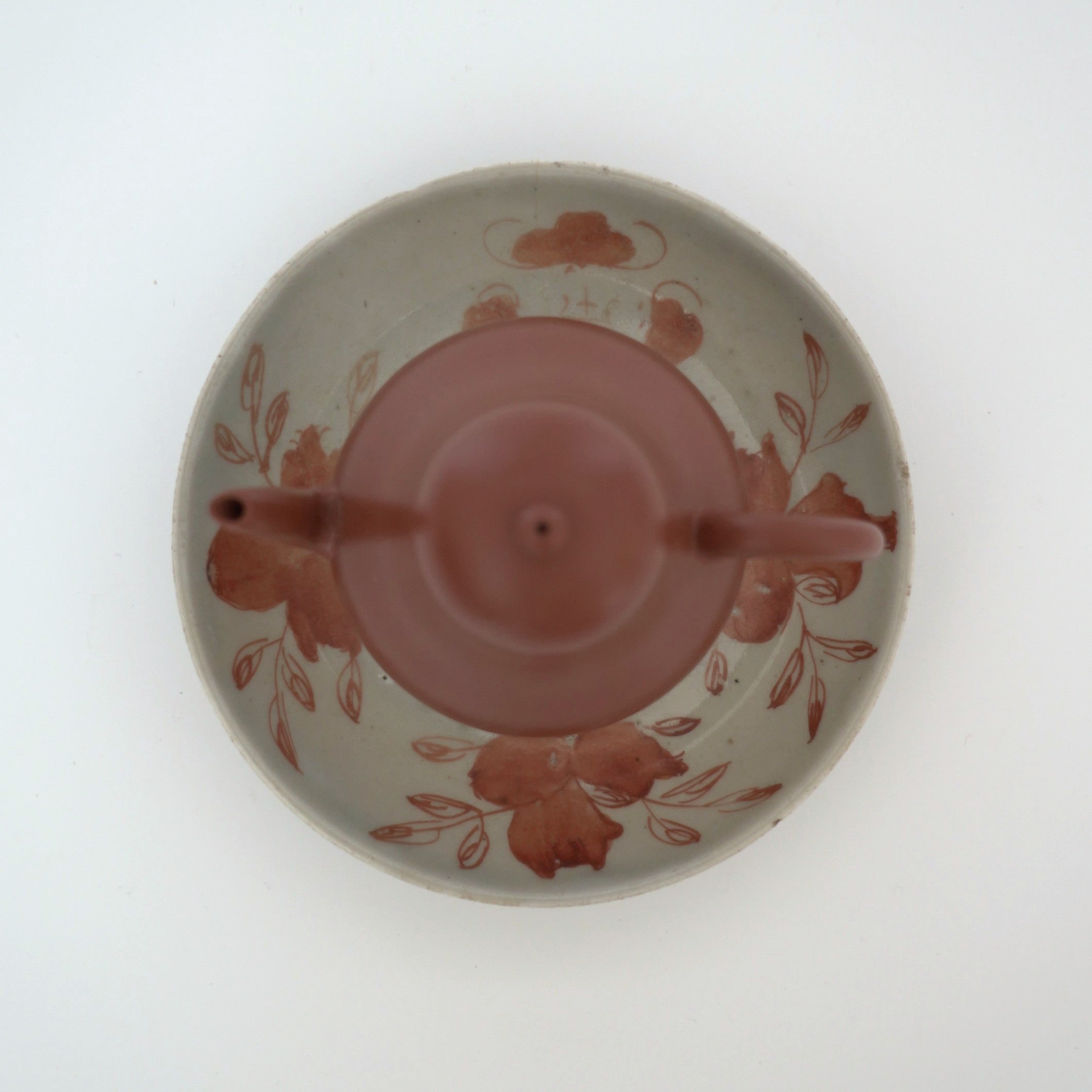 赤絵福寿三多文皿⑦