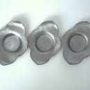 錫製花弁茶托3枚セット