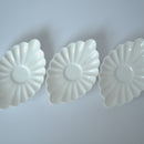 白磁菊花茶托3枚セット