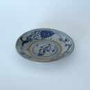 青花双魚花文皿④