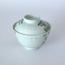 粉彩竹節文蓋碗