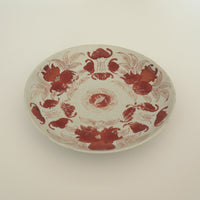 赤絵福寿三多文皿大②