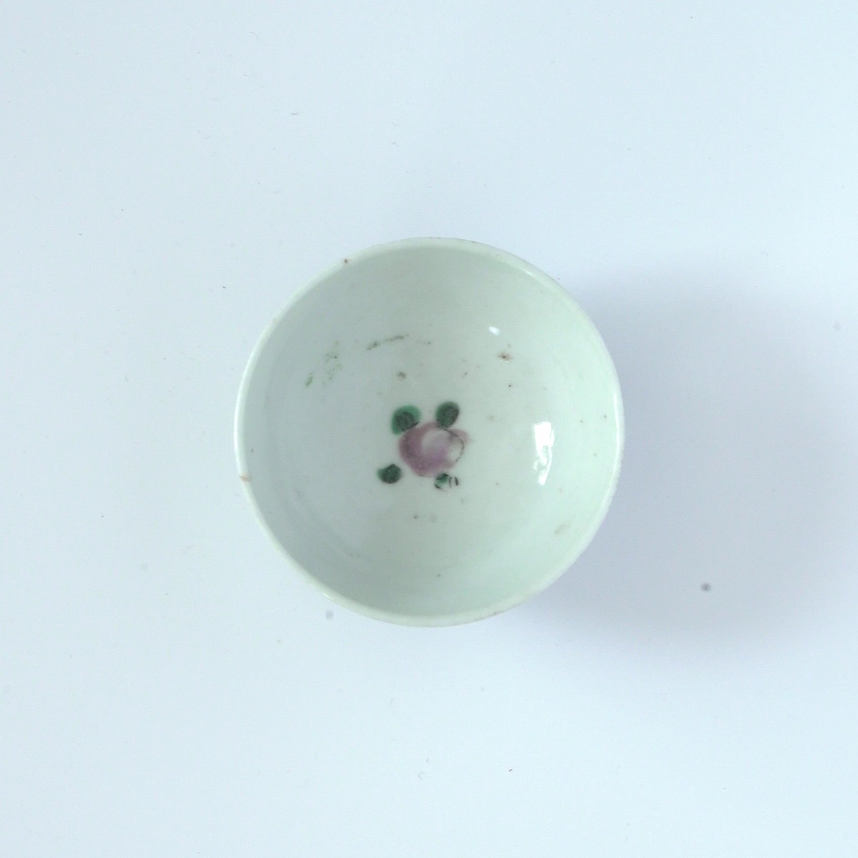 粉彩竹節文茶杯①