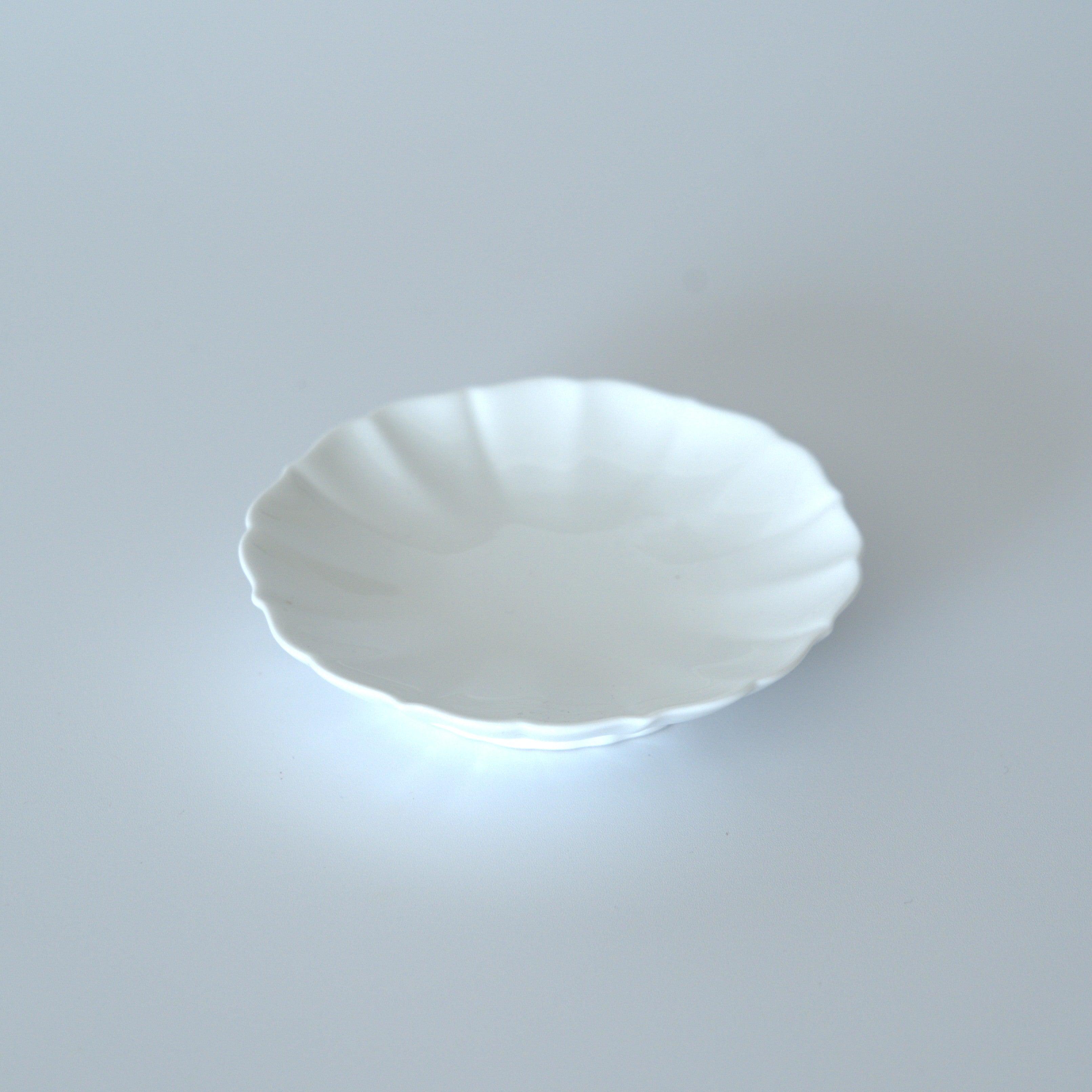 甜白稜花茶托3枚セット