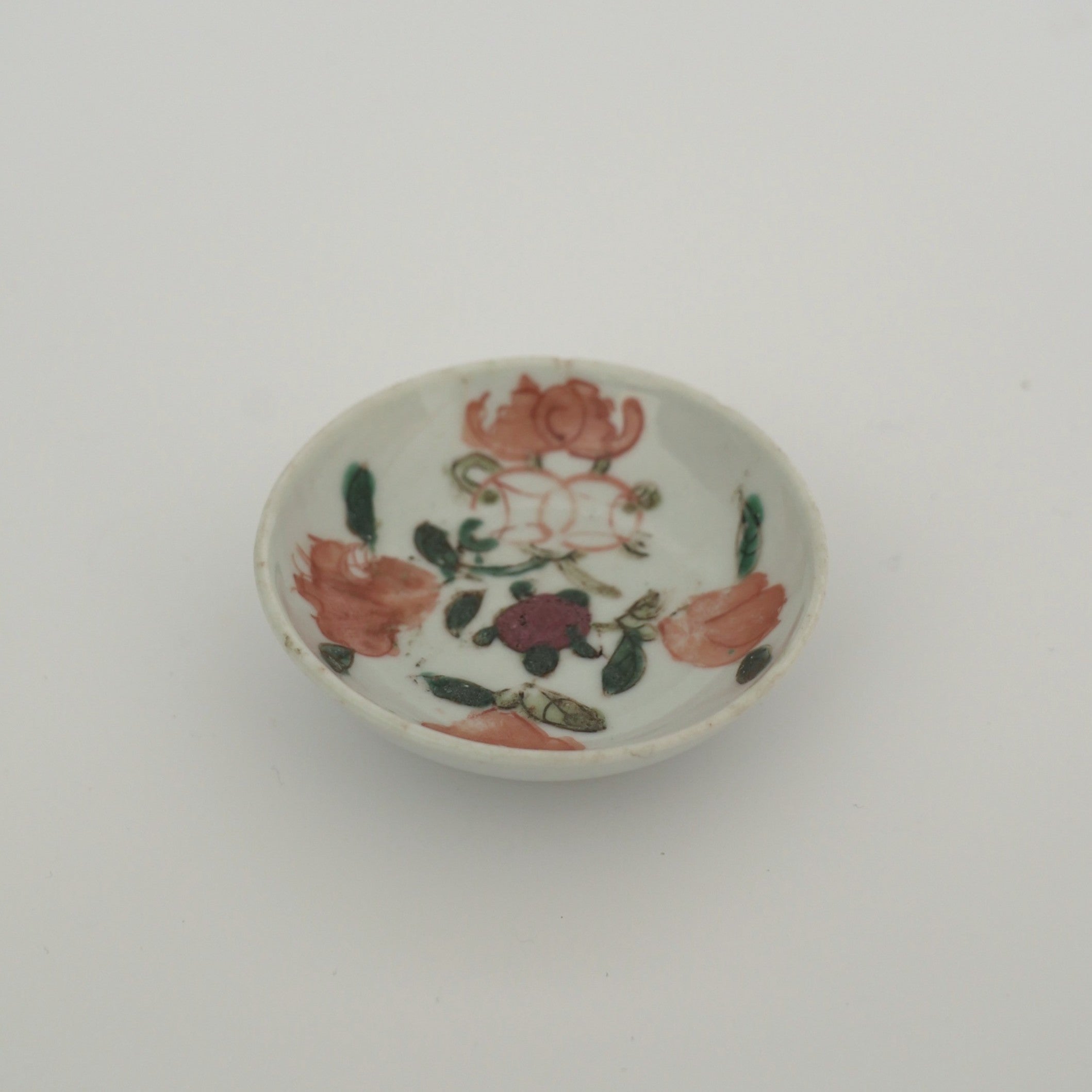 粉彩七宝三多文豆皿④