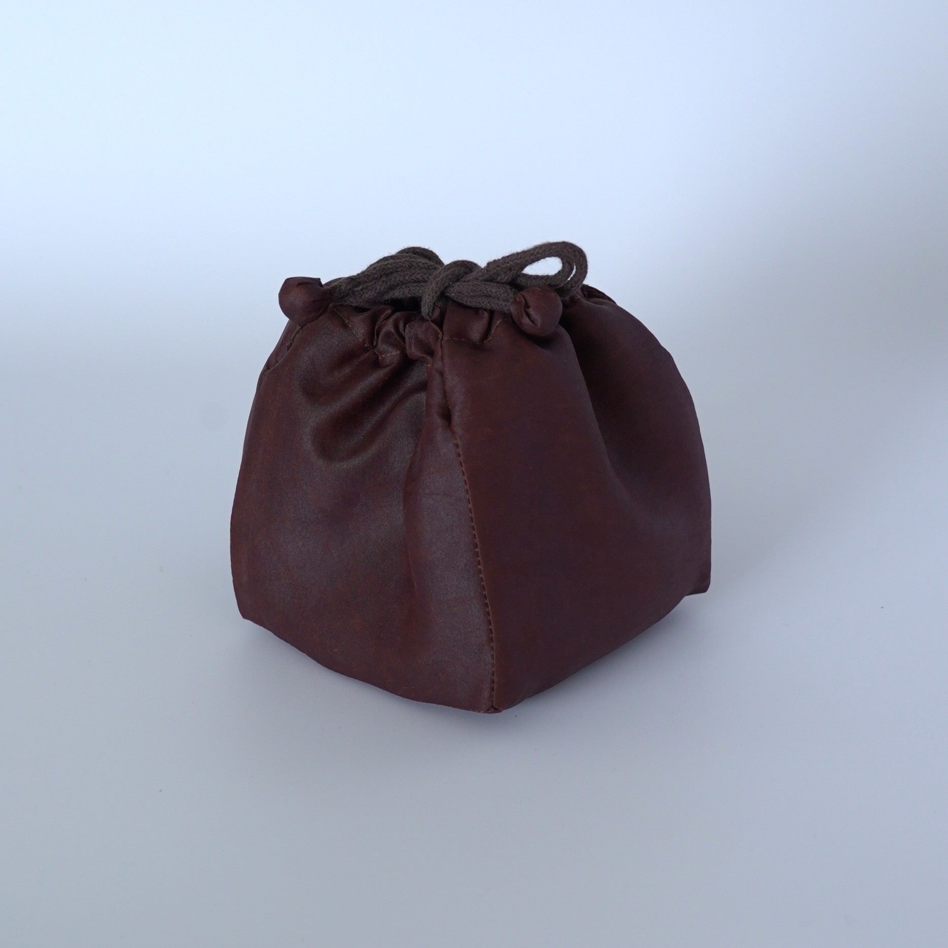 絹製紅雲紗茶器包大