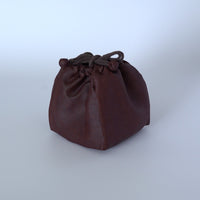 絹製紅雲紗茶器包大