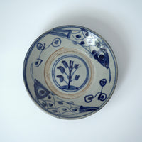 青花双魚花文皿①