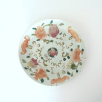 粉彩七宝三多文皿⑦