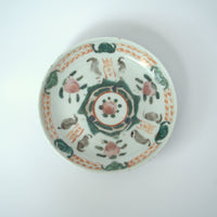 粉彩福寿桃文皿