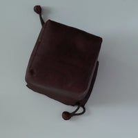 絹製紅雲紗茶器包中