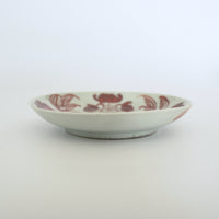 赤絵福寿三多文皿⑫