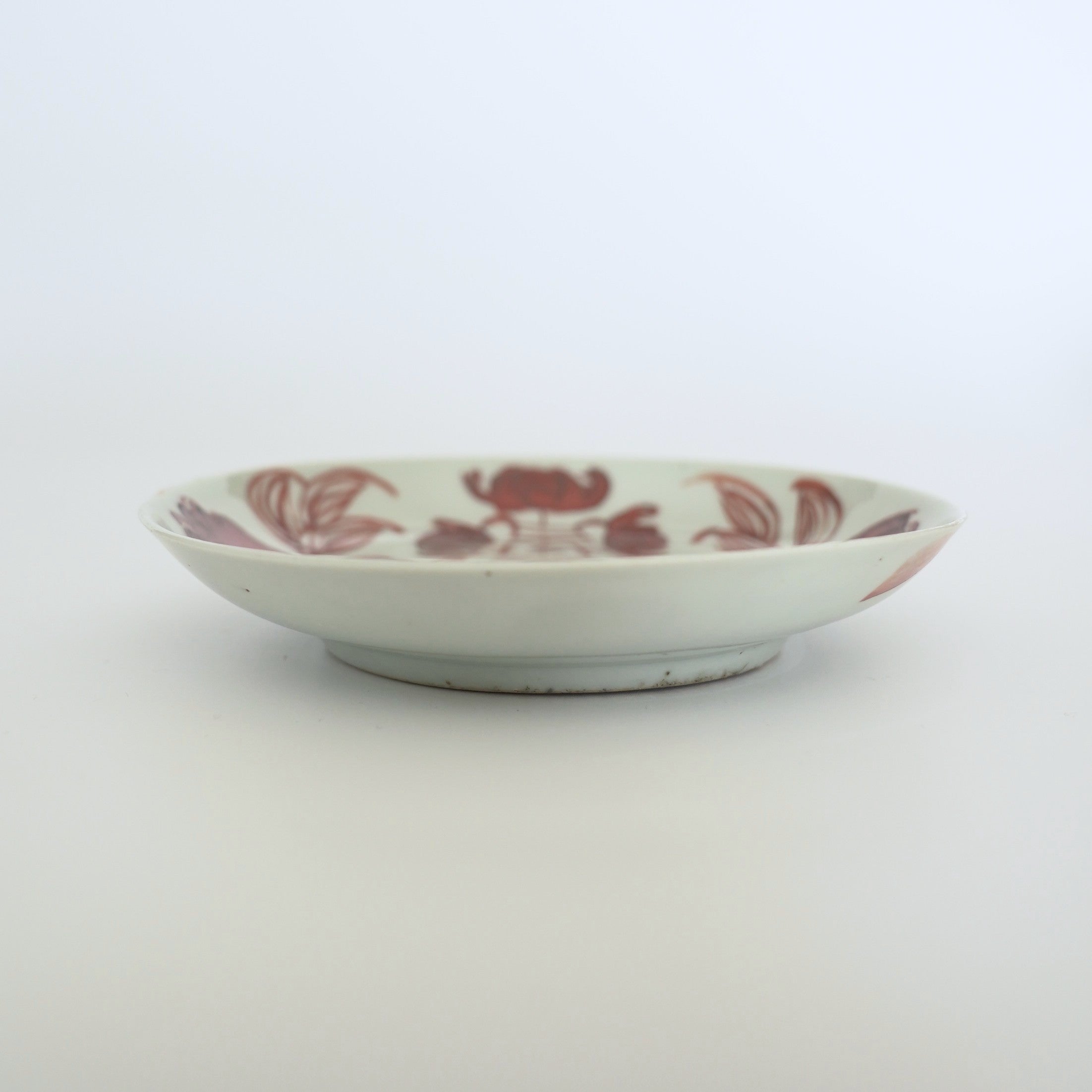 赤絵福寿三多文皿⑫