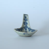 青花絡枝蓮文レンゲ①