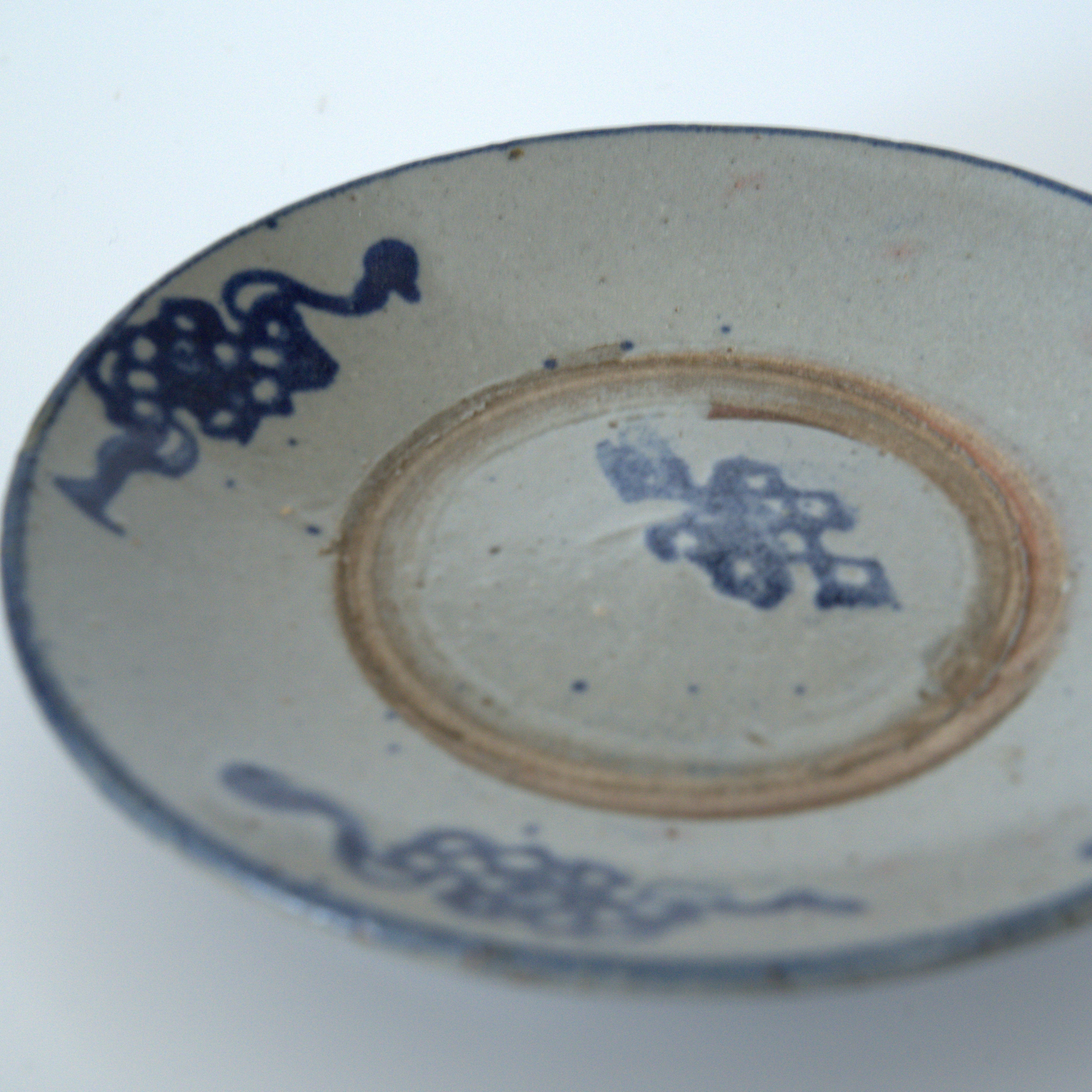 青花中国結文小皿④