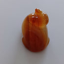 石製回頭猫茶枕右⑤