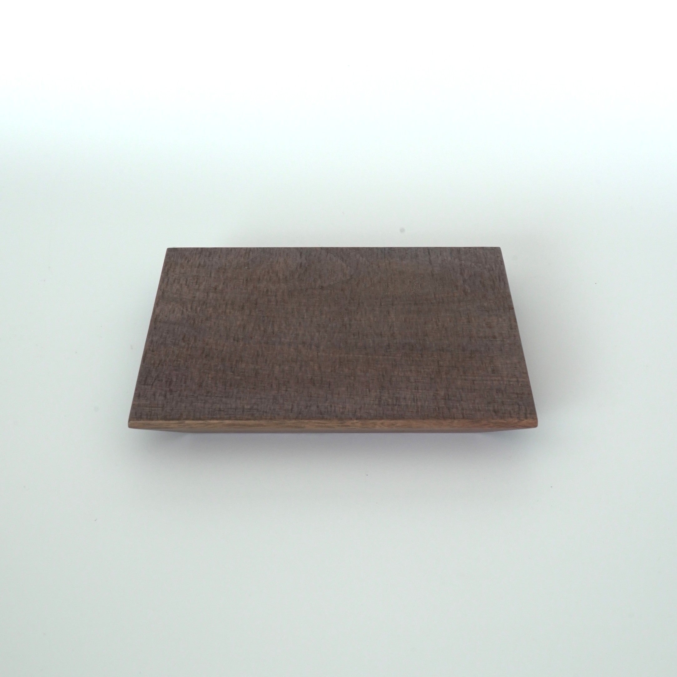 木製正方壺承　クルミ