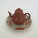 赤絵福寿三多文皿⑦