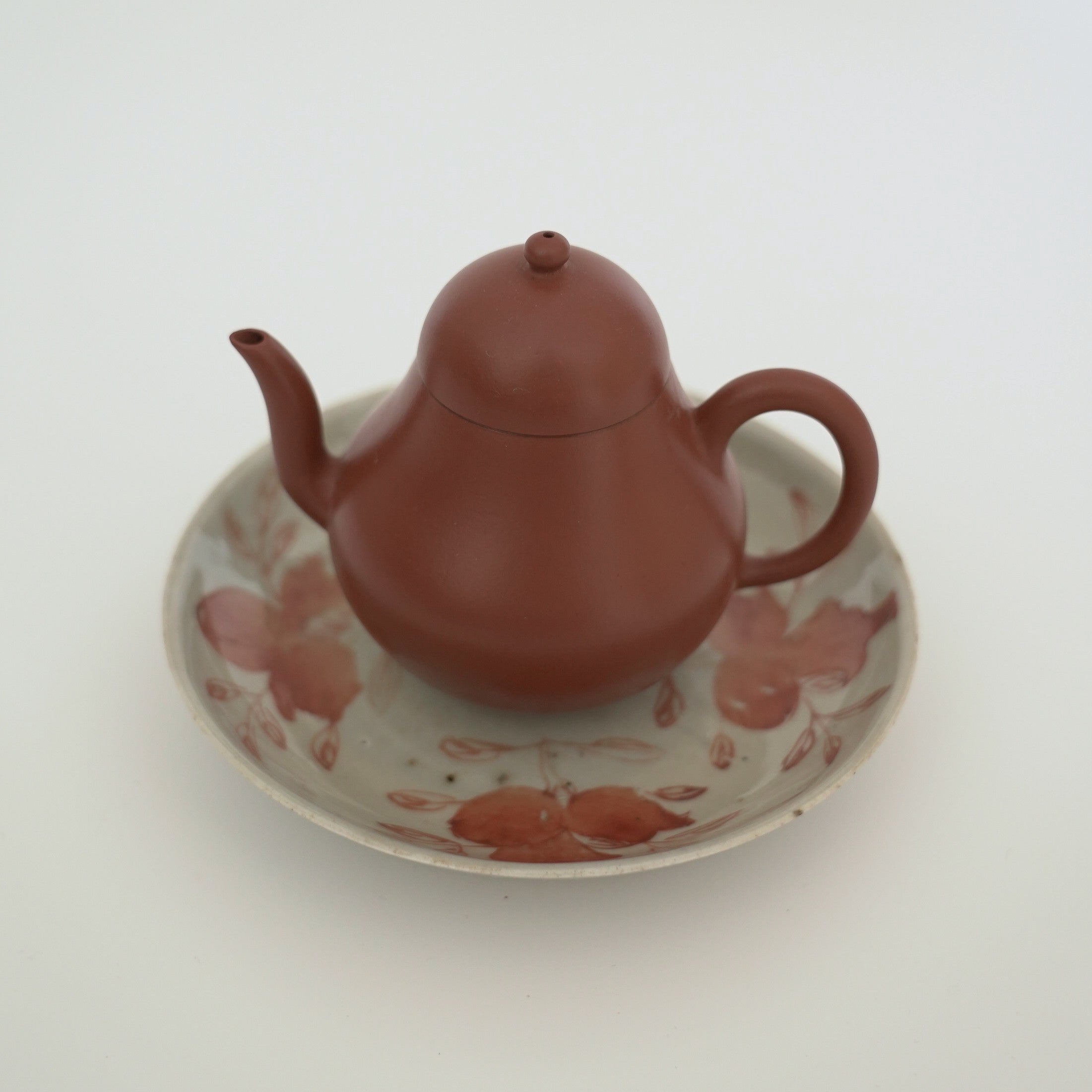 赤絵福寿三多文皿⑦