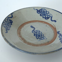青花中国結文小皿⑤