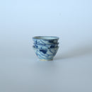 青花唐草文小茶杯３個セット②