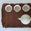 綿製柿渋染敷布大