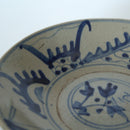 青花双魚花文皿大②