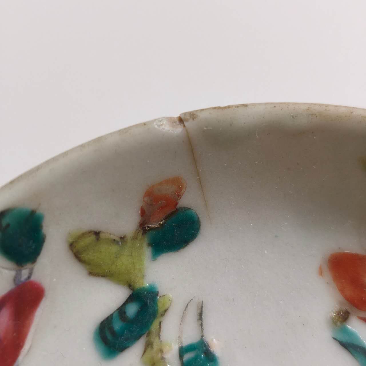 粉彩四季花文豆皿⑦