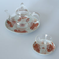 赤絵双寿三多文豆皿②