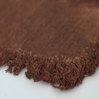 綿製柿渋染敷布小