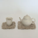 綿製草木染茶托大