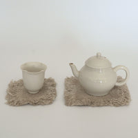 綿製草木染茶托大